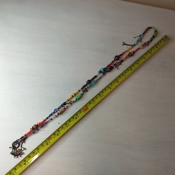 Boho Multi Colored Semi Prescious Stone Necklace - Picture 8 of 8